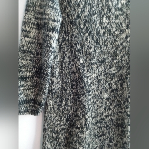 Roberto Collina  Black/White Merino Wool & Baby Camel Knit Midi Cardigan s Large - Picture 6 of 12